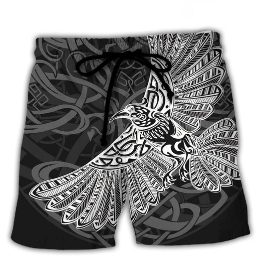 Viking Raven Valhalla Art – Beach Short