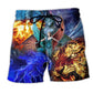 Abstract Dragon Fantasy Question Art – Beach Short