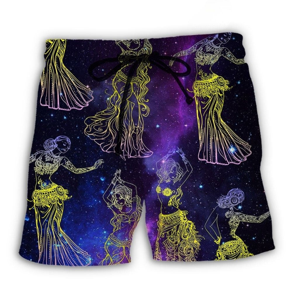 Belly Dance Galaxy Mystery Art – Beach Short