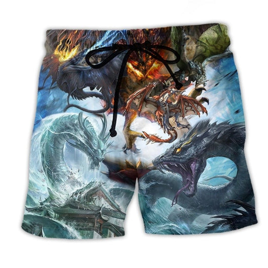 Dragon Battle Of Gods Fantasy – Beach Short