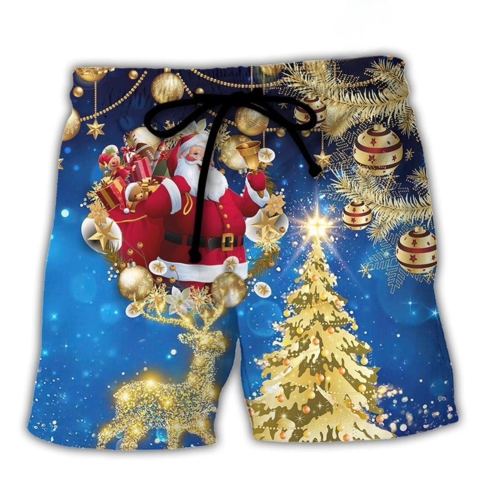 Blue Christmas Tree Style – Beach Short