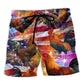 Chicken Patriotic Independence Day Art – Beach Short