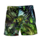 Green Dragon Skull Fantasy Art – Beach Short