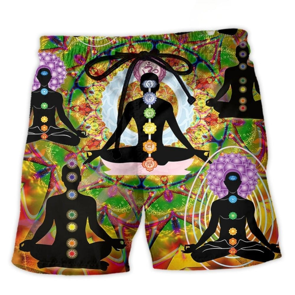 Yoga Wonderful Life Balance Art – Beach Short