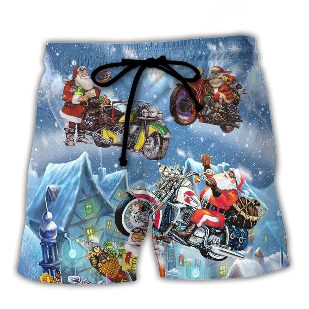 Santa Driving Holiday Cheer – Beach Short