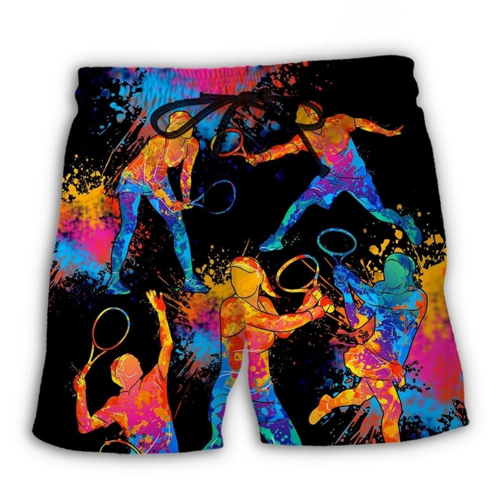 Racquetball Colorful Sports Art – Beach Short
