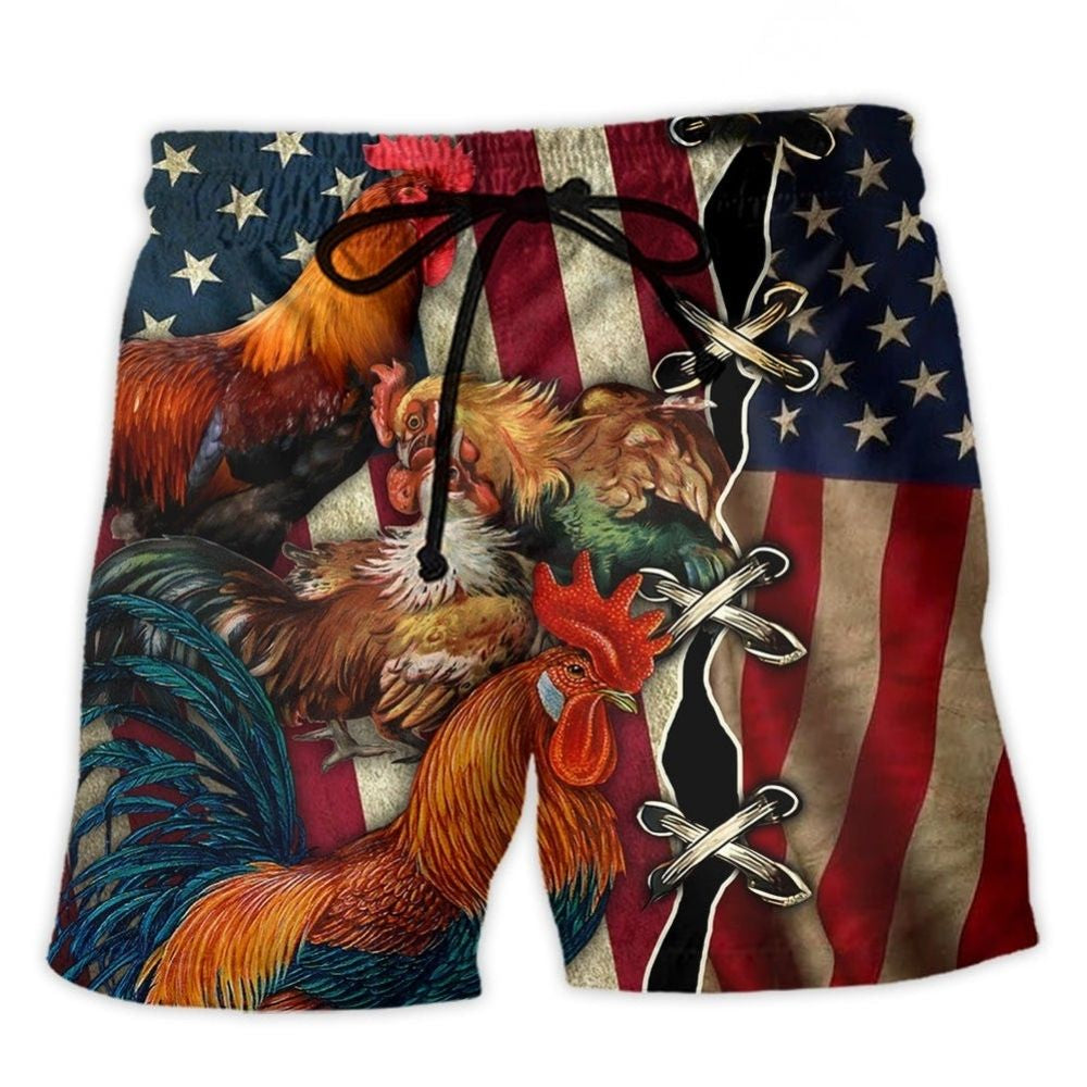 Chicken Independence Day Celebration – Beach Short