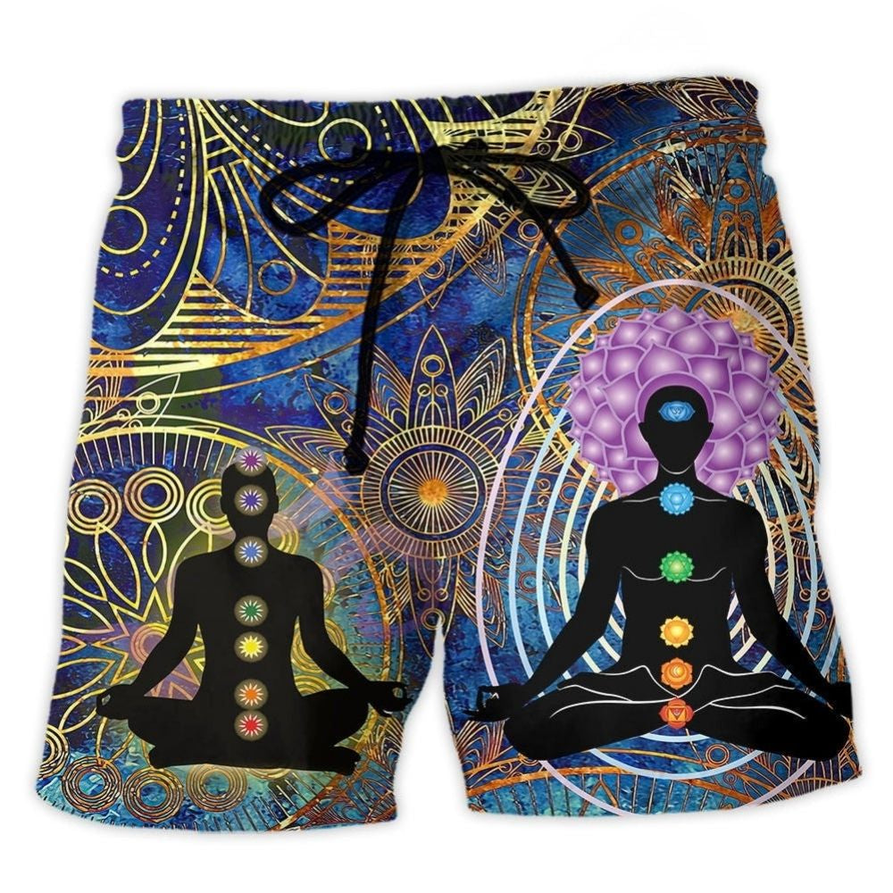 Yoga Mandala Calm Artistic Style – Beach Short
