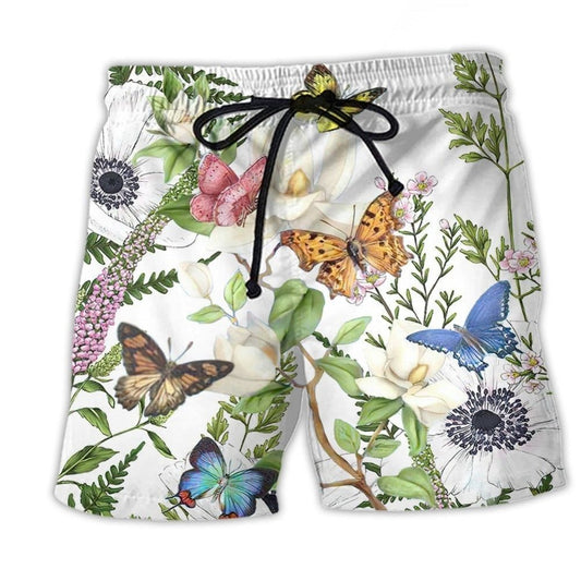 Butterfly Floral Beauty Art – Beach Short