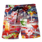 Cocktail Independence Day Cheers Art – Beach Short