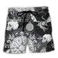 Fire Dragon Gothic Compass Baroque Art – Beach Short
