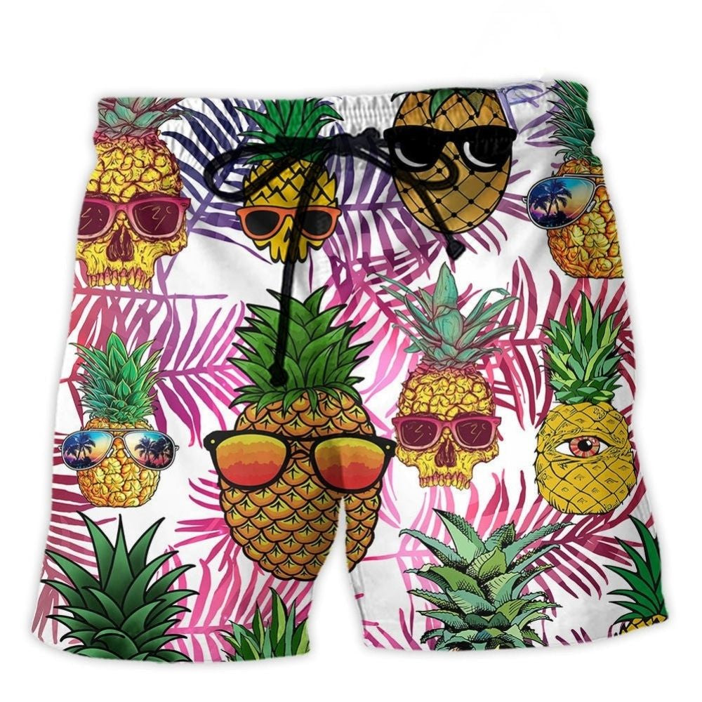 Tropical Pineapple Island Vibes – Beach Short