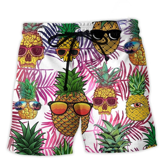 Tropical Pineapple Island Vibes – Beach Short