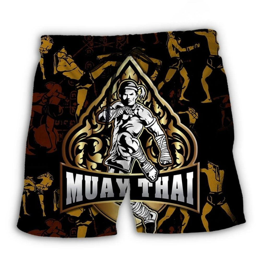 Muay Thai Power And Strength Art – Beach Short
