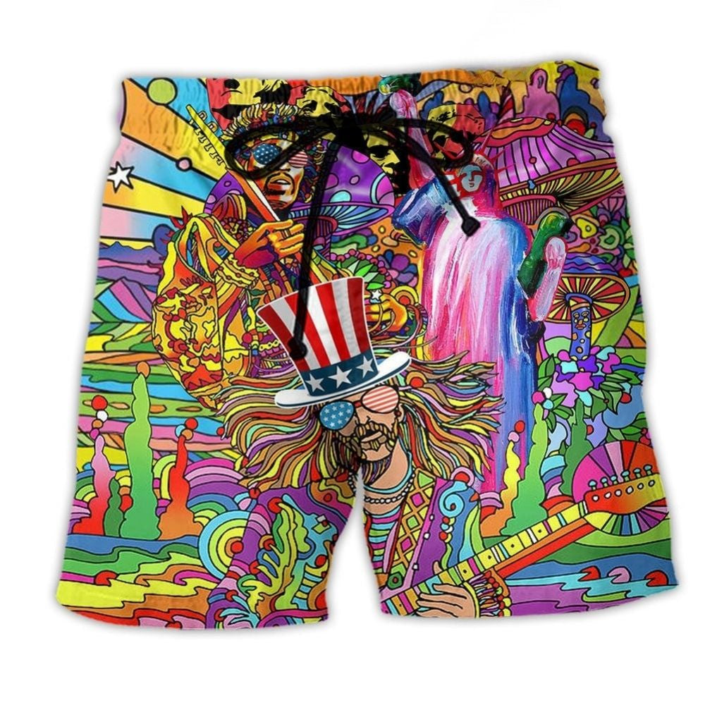 Hippie Independence Day Cool Style – Beach Short