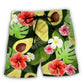Avocado Tropical Floral - Beach Short