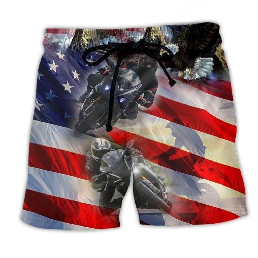 Motorcycle Independence Day Freedom – Beach Short