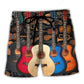 Guitar Lover Happy Life Music Vibes – Beach Short