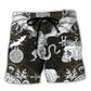 Dragon Flying With Skull Gothic Art – Beach Short