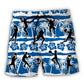 Netball Tropical Beach Floral Art – Beach Short
