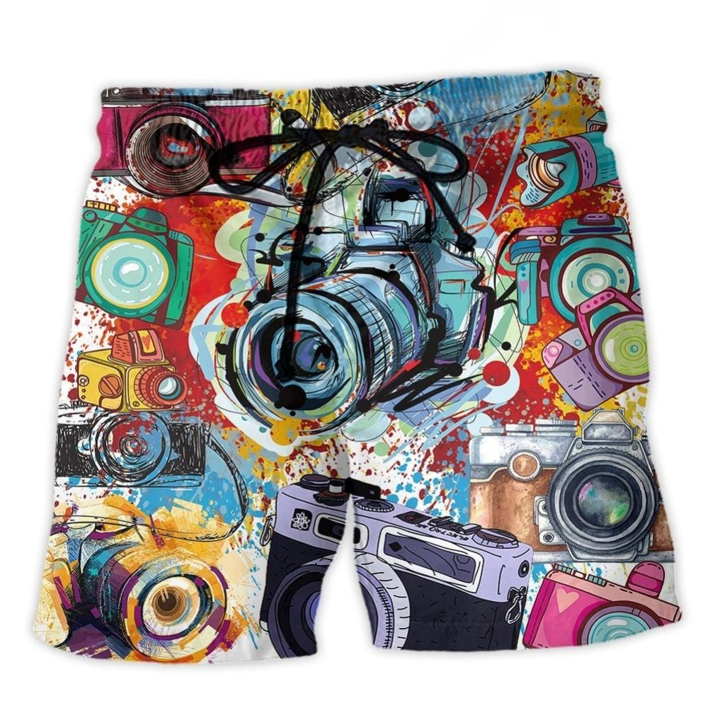 Camera World Of Photography Art – Beach Short