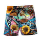 Gramophone Vintage Record Style – Beach Short