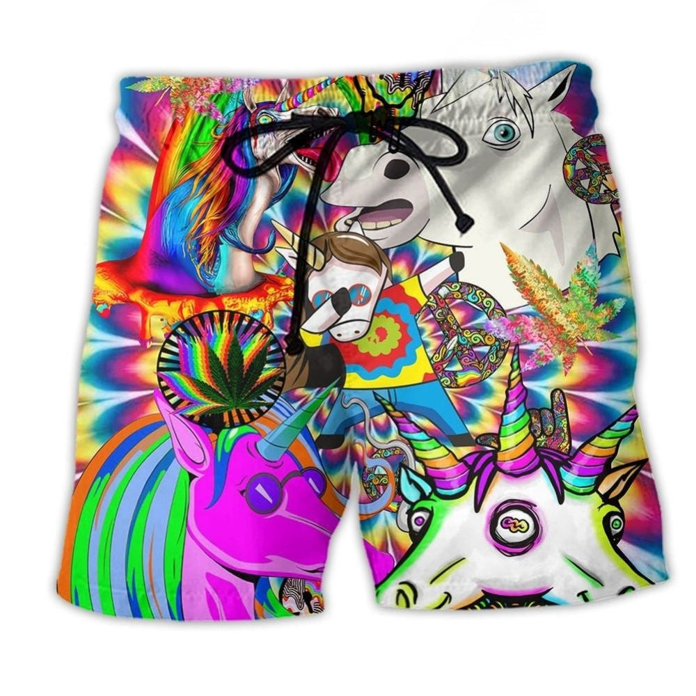 Hippie Unicorn Dreamy Wonderland Fantasy – Beach Short