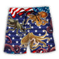 Octopus Flag Independence Day Art – Beach Short