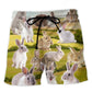 Rabbit In A Wonderful Garden Art – Beach Short