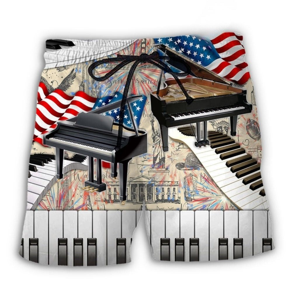 Piano Music Independence Day Vibes – Beach Short