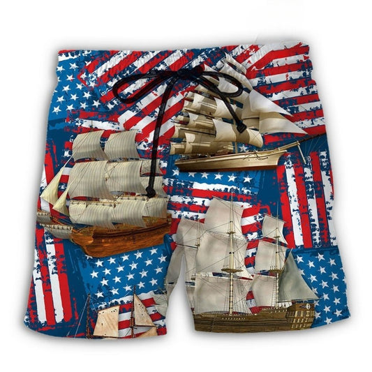 Sailing Adventure USA Independence Day – Beach Short