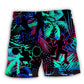 Squats Fitness Tropical Leaf Art – Beach Short