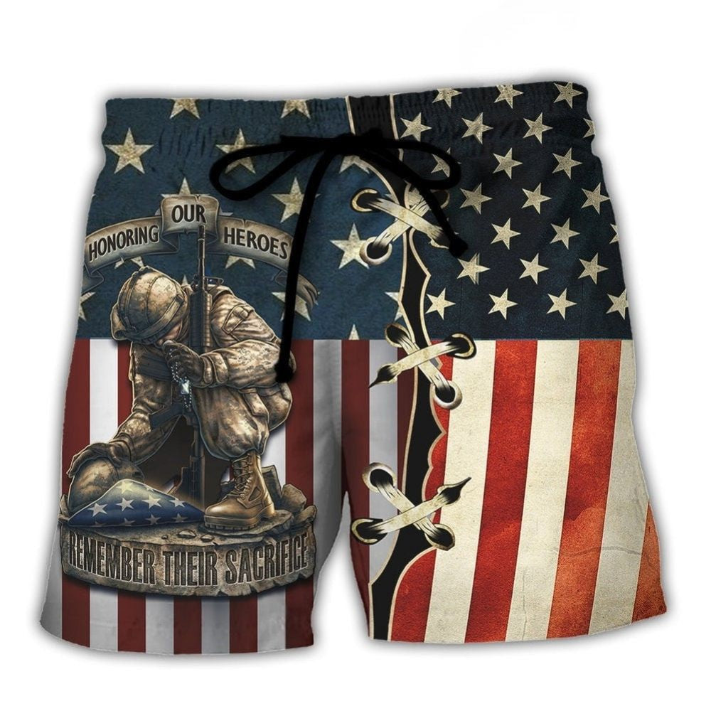 American Heroes Tribute Patriotic – Beach Short