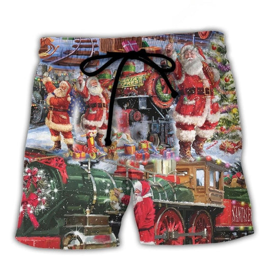 Santa Snow Village Spirit Of Giving – Beach Short