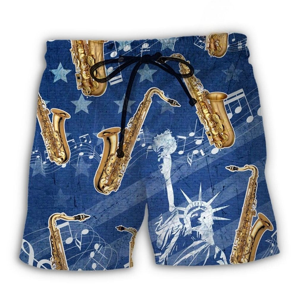 Saxophone USA Independence Day – Beach Short