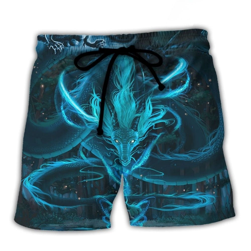 Blue Dragon Lightning Witch Fantasy – Beach Short