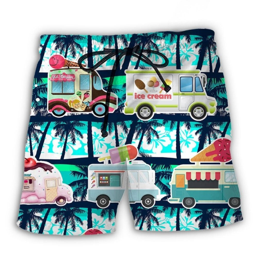 Ice Cream Truck Hot Summer Fun – Beach Short