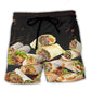 Burritos Fast Food Delicious Art – Beach Short