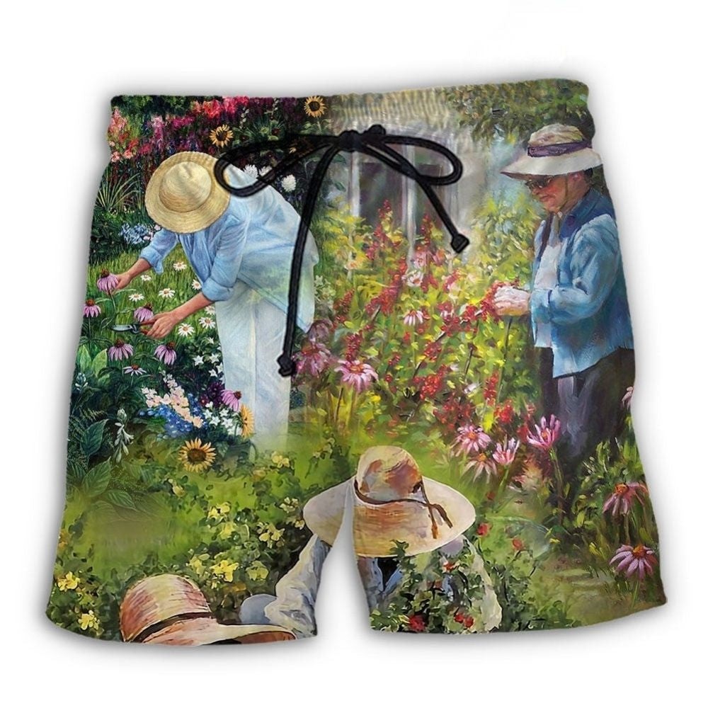 Gardening Peaceful Life Nature Art – Beach Short