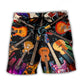 Guitar Love Music Lifestyle Art – Beach Short