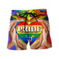 LGBT Pride Love Heart Colorful Art – Beach Short