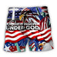 USA Independence Day One Nation Under God – Beach Short