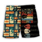 Guitar Never Underestimate Old Man – Beach Short