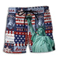 Live Free American Spirit Art – Beach Short