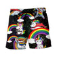 LGBT Pride Unicorn Funny Style Art – Beach Short