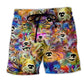 Dog Painting Memory Tribute Art – Beach Short