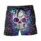 Skull Butterfly Flower Lightning – Beach Short