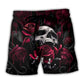 Skull Rose Dark Screaming – Beach Short
