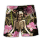 Skull Yoga Lotus Flower Lighting – Beach Short