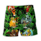 Dragon Drinking Fantasy Humor Art – Beach Short